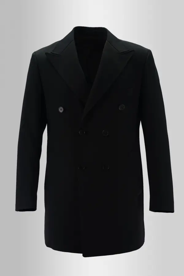 Black Buttoned Coat