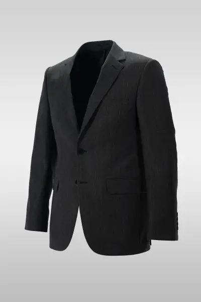 Dark Gray Patterned Suit