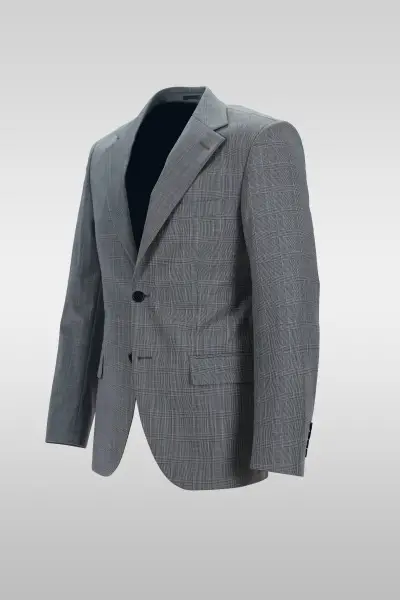 Gray Checkered Suit