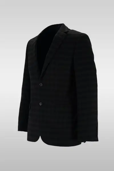 Dark Gray Check Jacket