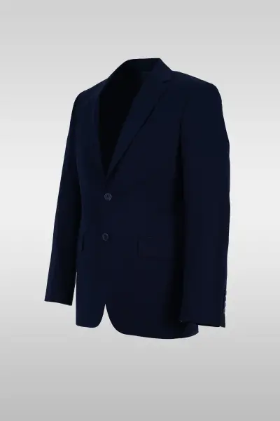 Dark Navy Striped Suit