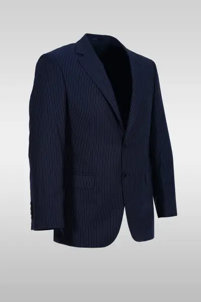 Navy Striped Suit