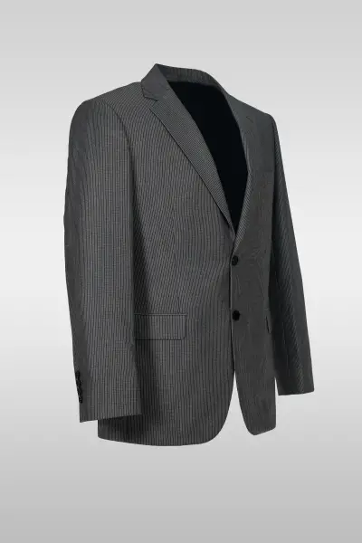 Gray Striped Suit