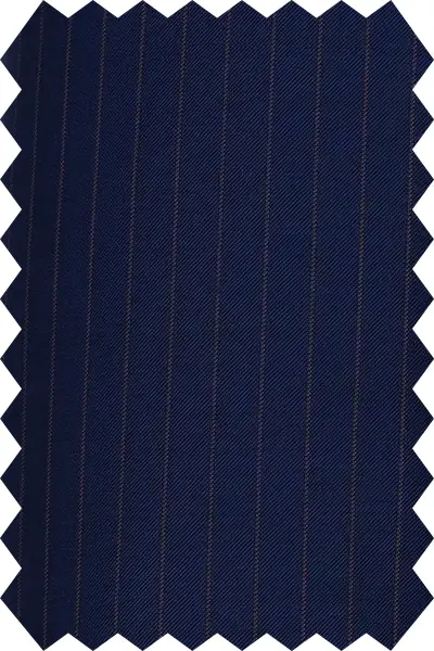 Striped Navy Blue Suit