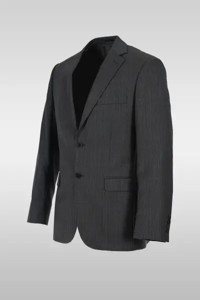 Gray Striped Suit