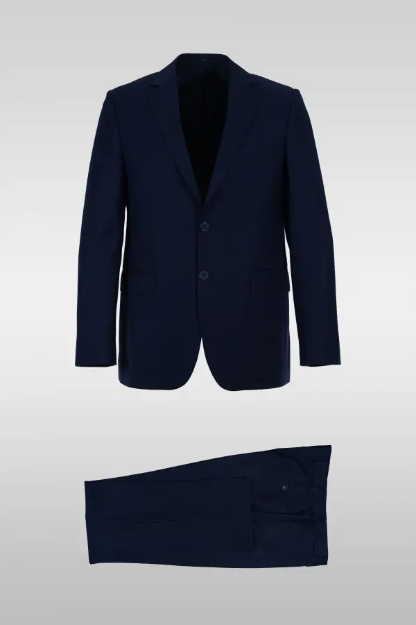 Navy Striped Suit