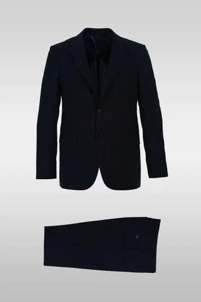 Dark Navy Striped Suit