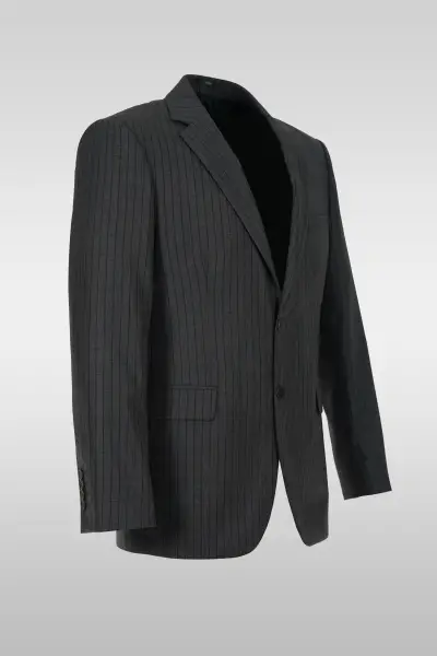 Gray Striped Suit