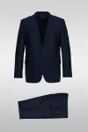 Striped Navy Blue Suit