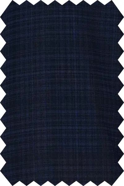 Navy Blue Checked Suit Dress