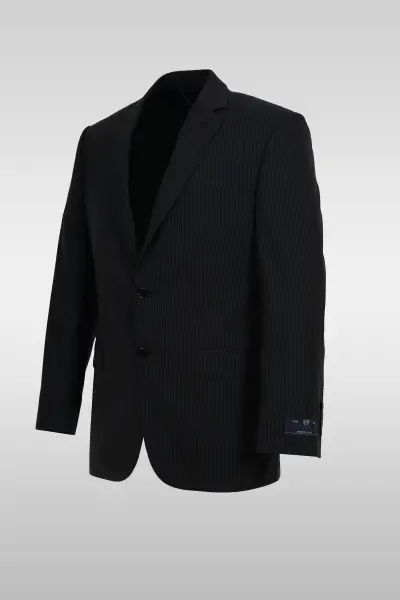 Dark Navy Striped Suit