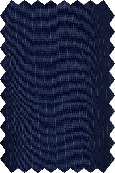 Striped Navy Blue Suit