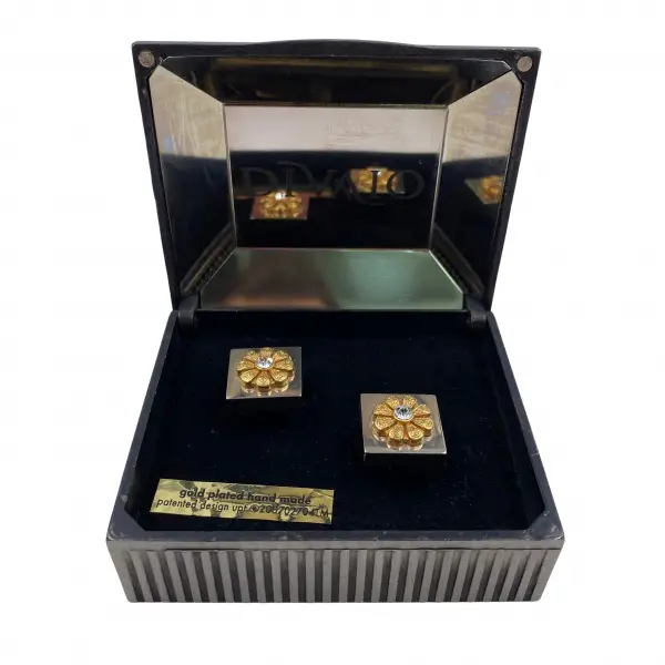 Gold Patterned Cufflinks