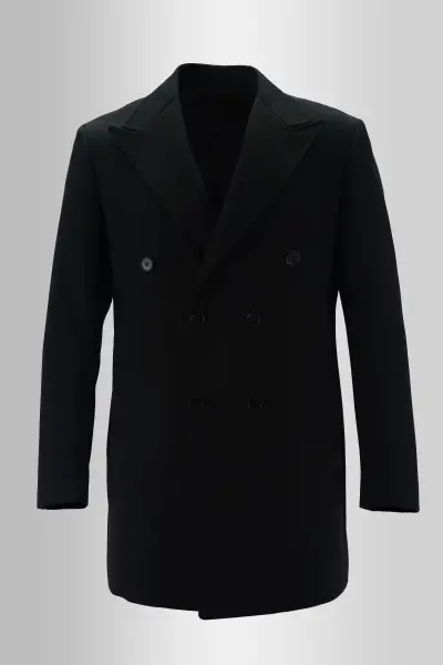 Black Buttoned Coat