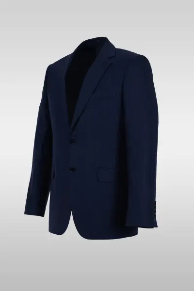 Dark Navy Striped Suit