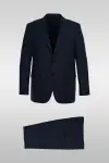 Striped Navy Blue Suit