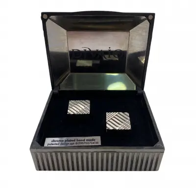 Silver Patterned Cufflinks