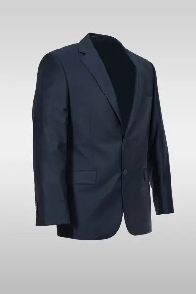 Striped Navy Blue Suit