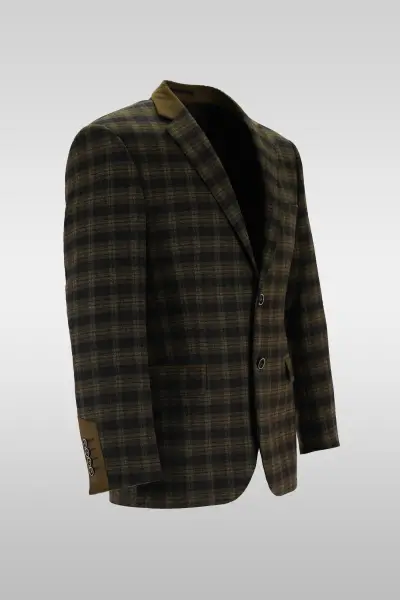 Dark Gray Check Jacket