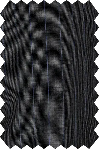 Gray Blue Striped Suit