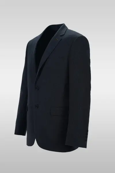 Dark Gray Patterned Suit