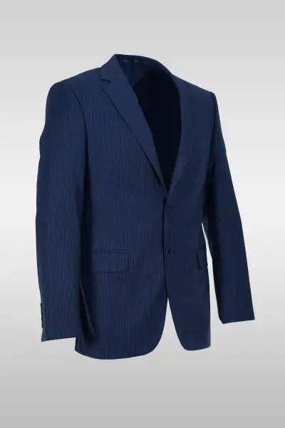 Navy Striped Suit