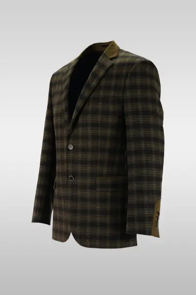 Dark Gray Check Jacket