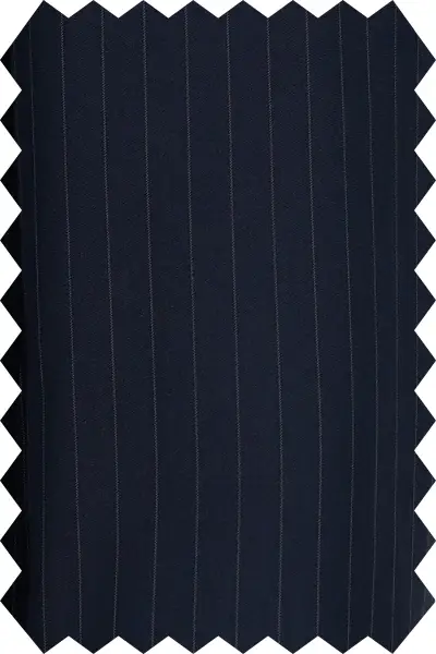 Striped Navy Blue Suit