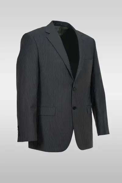 Gray Striped Suit