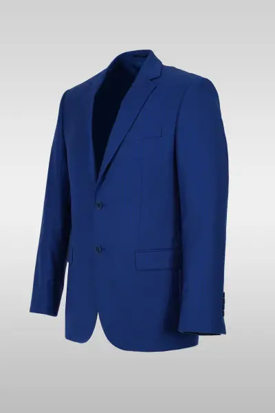 Striped Parliament Blue Suit