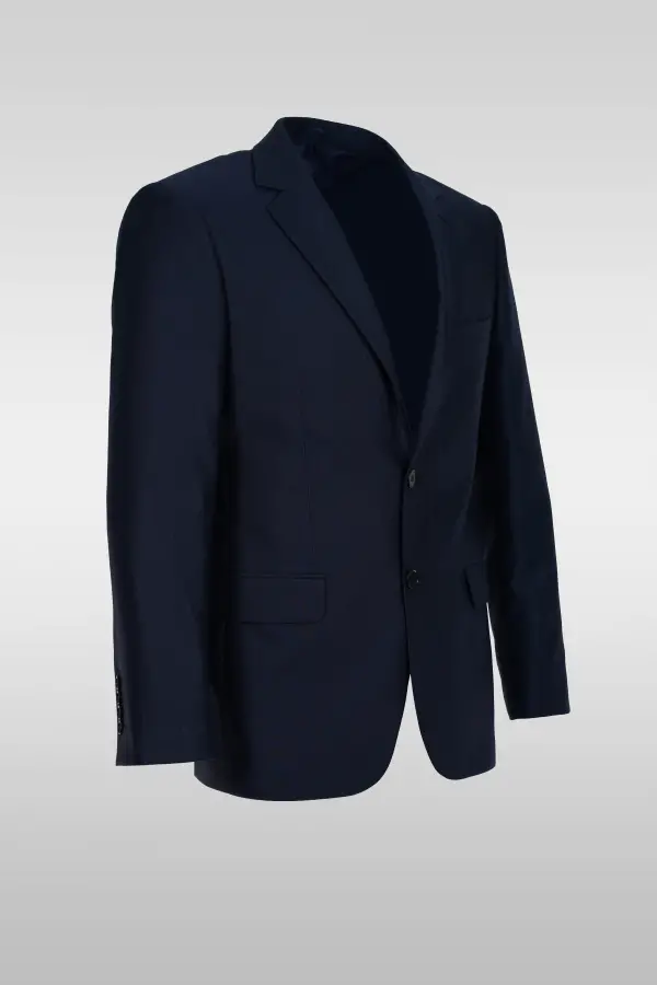 Striped Navy Blue Suit