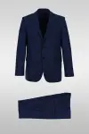 Striped Navy Blue Suit