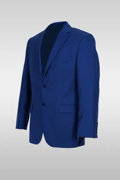 Striped Parliament Blue Suit