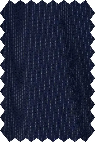 Striped Navy Blue Suit