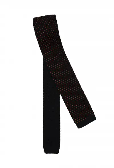 Black Patterned Tie