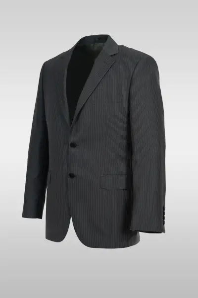 Gray Striped Suit