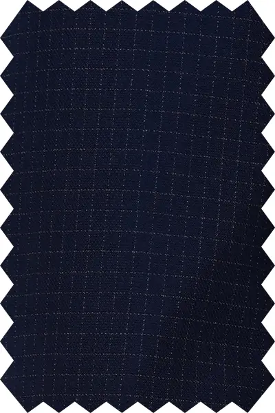 Navy Checked Suit